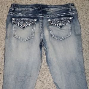 Paisley sky studded pocket jeans size 16